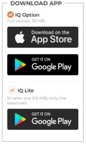 IQ Option Mobile Apps